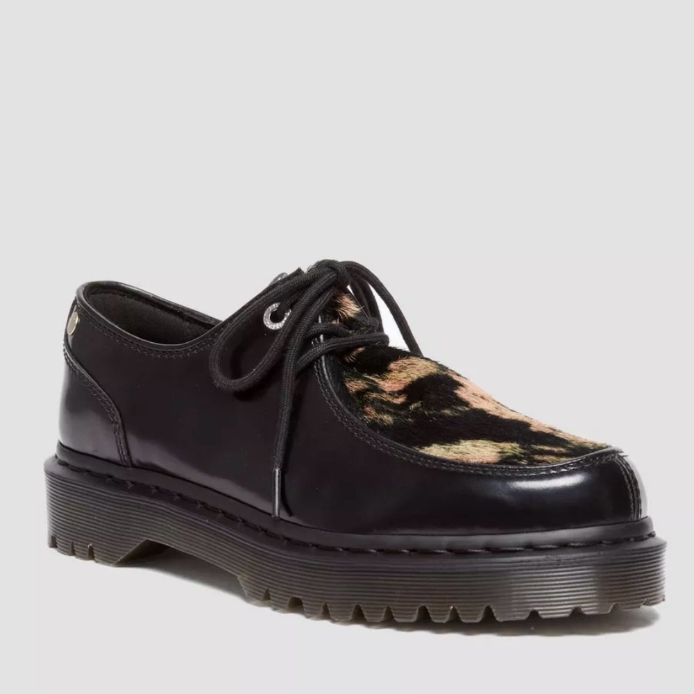 Dr. Martens Jorge II Hair-On Cow Print Leather Shoes - Size 11